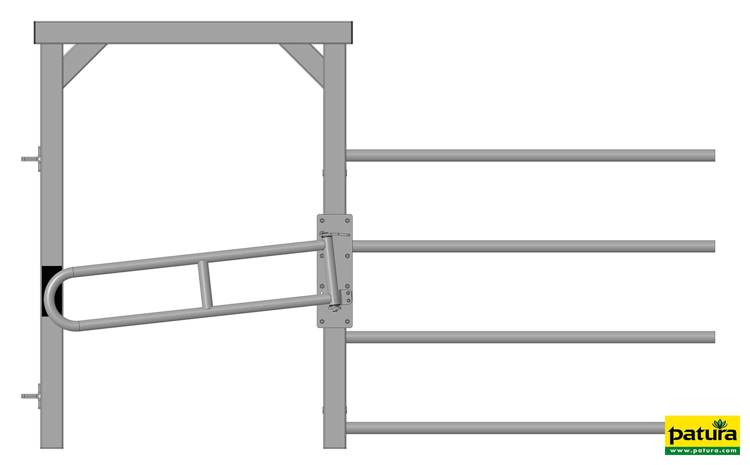 Einschubteil R4 mit Rahmen und Ein-Wege-Tor