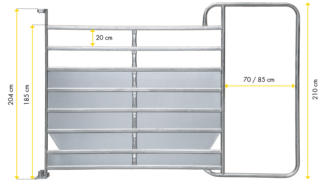 Panel mit Rahmen XL Plus, Höhe: 2,10 m