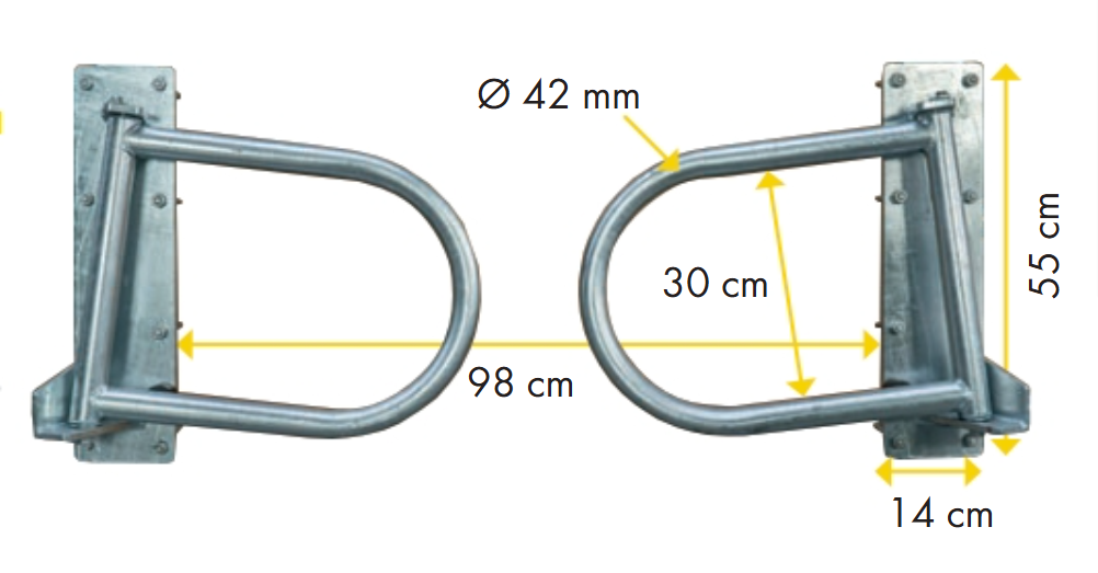Ein-Wege-Tor 2-Flügel