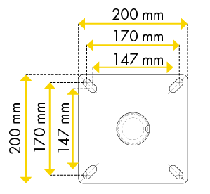 Nr. 5, Pfosten Ø 60 mm für Kälber Fress- und Tränkestand