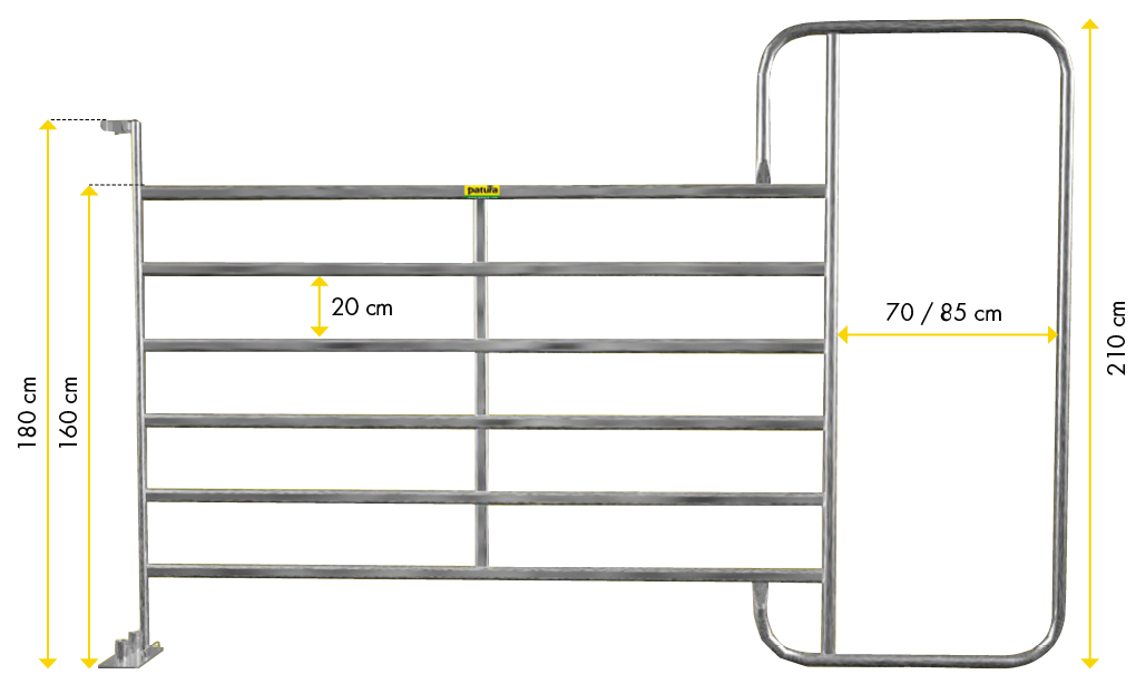 Panel mit Rahmen XL, Höhe: 2.10 m