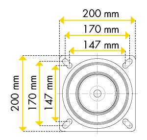 Pfosten Ø 76 x 3,6 mm Wanddicke, für Einbauhülse