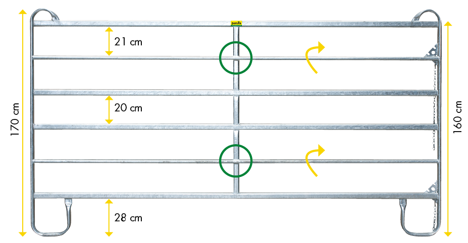 Panel 6, Höhe 1.70 m